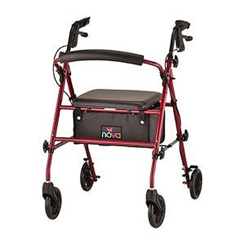 Journey Rolling Walker Steel Frame Red ABC Medical Supply and Equipment